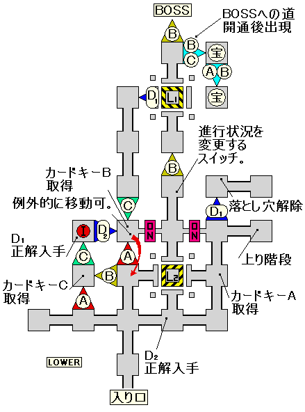 1Fのマップ図